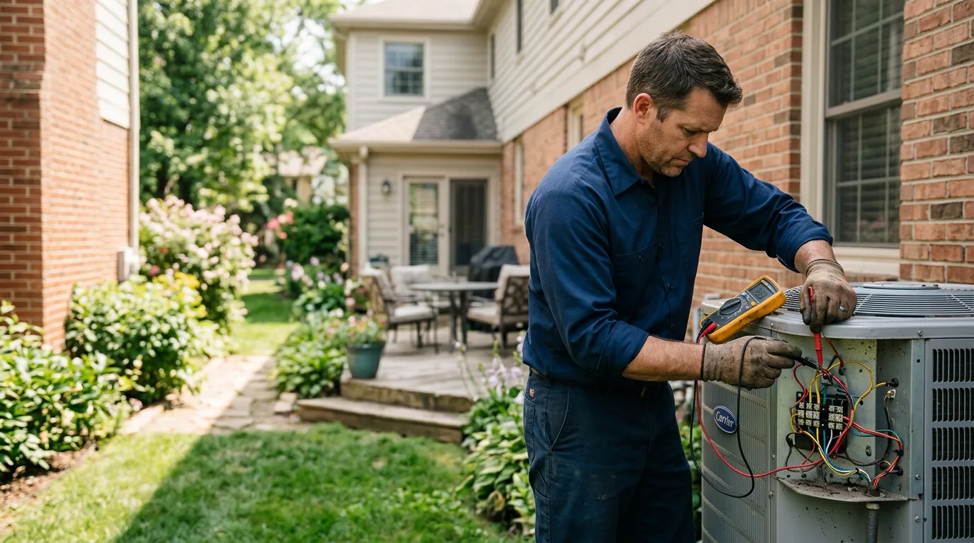 HVAC technician working near Mazama, WA
